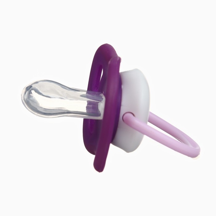 Соска - пустышка анатомическая &laquo;Пингвинчик&raquo;, +6 мес., цвет фиолетовый