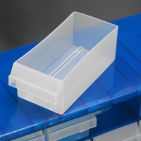 Бокс для хранения с выдвигающимися ячейками, 40 &times; 33 см, цвет синий