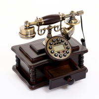 Ретро-телефон "Письменный стол", с ящиком, 16 х 25 х 26 см Ретро-телефон "Письменный стол", с ящиком, 16 х 25 х 26 см
