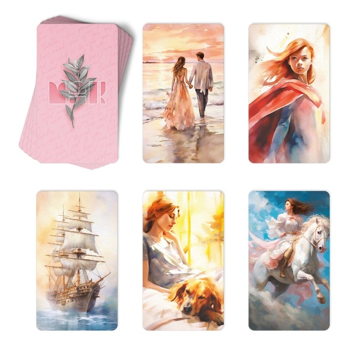 Метафорические ассоциативные карты &laquo;Лучшее во мне&raquo; и Дневник самоценности, 50 карт (7х12 см.), 16+