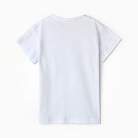 Футболка детская, цвет белый рост 104-110 см