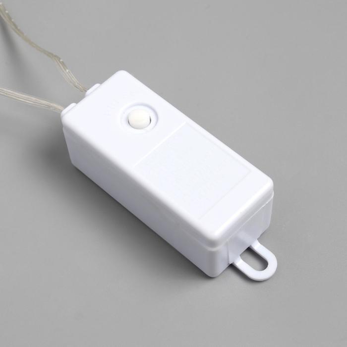 Гирлянда &laquo;Занавес&raquo; 1.6 &times; 1.6 м роса, IP20, серебристая нить, 160 LED, свечение тёплое белое, 8 режимов, 220 В