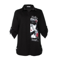 Сорочка женская, цвет черный, размер 54 Сорочка женская, цвет черный, размер 54