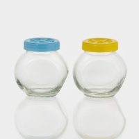 Банки для хранения сыпучих продуктов &laquo;Ромашка&raquo;, 200 мл, 8&times;8 см, 2 шт, цвет МИКС