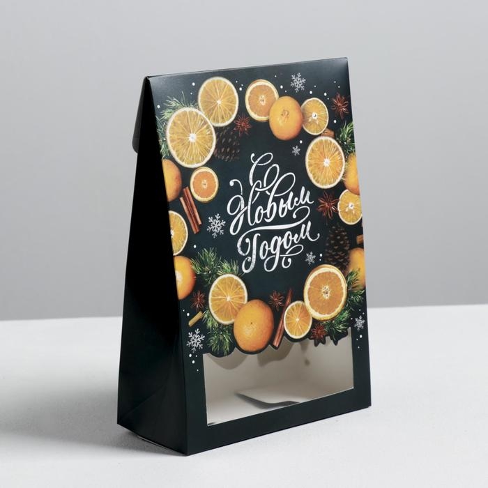 Коробка подарочная новогодняя складная «С Новым годом!», 15 х 7 х 22 см, Новый год Коробка подарочная новогодняя складная «С Новым годом!», 15 х 7 х 22 см, Новый год