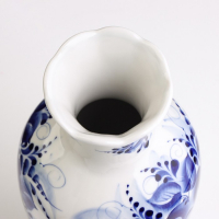 Ваза цветов, сухоцветов &laquo;Оля&raquo;, 27 см, фарфор, гжель