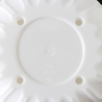 Горшок для цветов с поддоном &laquo;Wave&raquo;, 2,5 л, d=17,5 см, цвет белоснежный