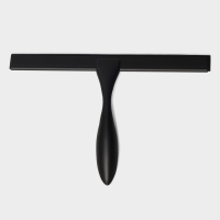 Водосгон из нержавеющей стали с комплектом держателей Raccoon, 25&times;16 см, цвет чёрный