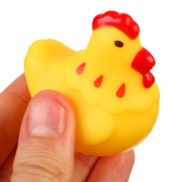 Набор резиновых игрушек для ванны &laquo;Курочка и детишки&raquo;, с пищалкой, 4 шт, Крошка Я