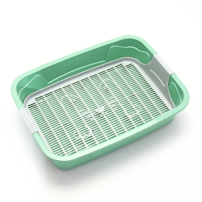 Туалет с сеткой, 45х34х12 см, серый/оливковый Туалет с сеткой, 45х34х12 см, серый/оливковый