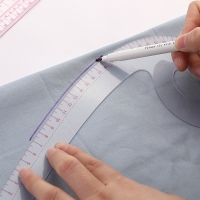 Лекало портновское метрическое &laquo;Улитка&raquo;, 30 &times; 10,5 см, толщина 0,5 мм, цвет прозрачный