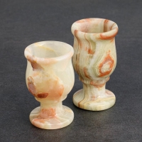 Набор рюмок &laquo;Грация&raquo;, 2 шт 3,5х7,5 см, оникс