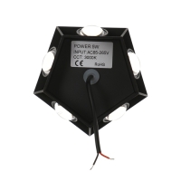 Светильник фасадный &laquo;Искра&raquo;, FSD-052, 5 Вт, 3000К, 5 лучей, IP65, 220 В, пластик, черный