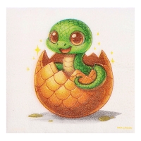 Салфетки новогодние бумажные &laquo;С Новым годом: сюрприз&raquo;, однослойные, 24х24 см, 20 шт.