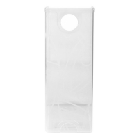 Лоток для бумаг вертикальный Стамм, пластиковый, ширина 118 мм, с рисунком, прозрачный