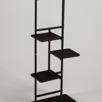 Подставка для цветов Greengo, 5 полок, 36 &times; 23 &times; 94 см, напольная, каркас металл, полки МДФ, чёрная
