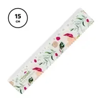 Линейка 15 см Стамм "Листья", пластиковая, с волнистым краем, с дизайном, европодвес