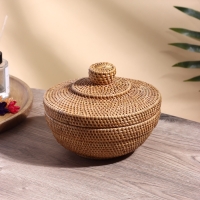 Корзинка плетеная ротанг, 20х20х14 см