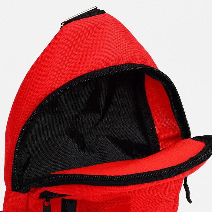 Сумка-слинг из текстиля, &laquo;ЗФТС&raquo;, цвет красный