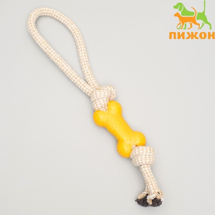 Игрушка канатная с косточкой, 90 г, микс цветов Игрушка канатная с косточкой, 90 г, микс цветов