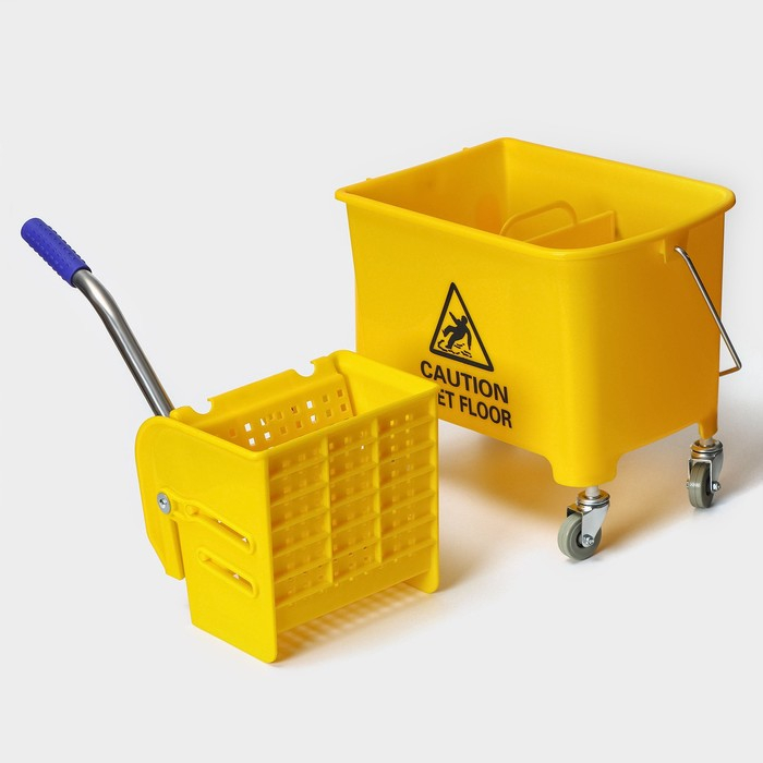 Ведро с механическим отжимом на колёсах, 20 л Ведро с механическим отжимом на колёсах, 20 л