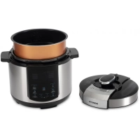 Мультиварка-скороварка HYMC-1618 серебристый-черный