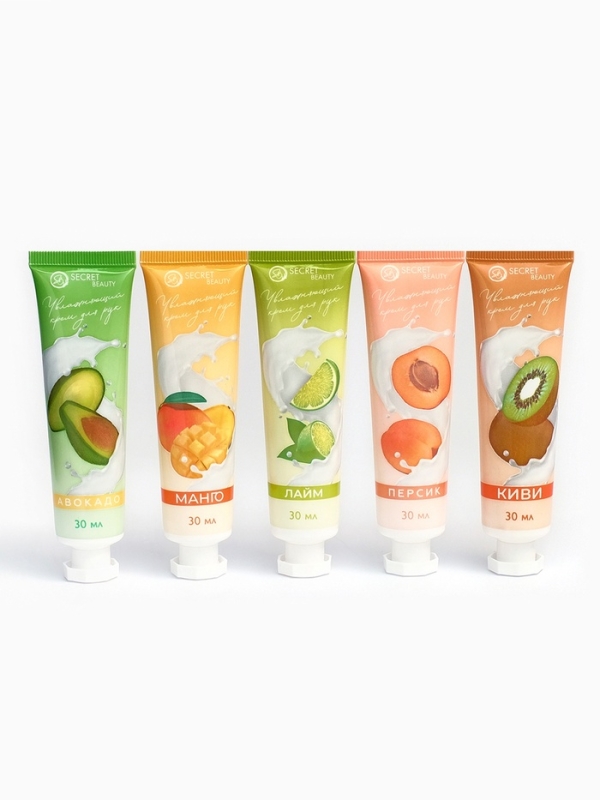 Крем для рук &laquo;Фруктовый микс&raquo;, набор 5 шт