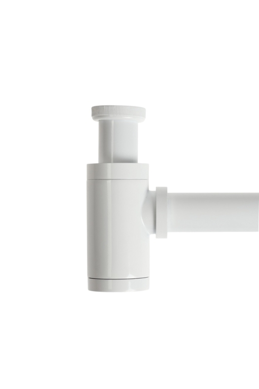 Сифон ZEIN engr, для раковины, бутылочный, цилиндрический, 1 1/4 Сифон ZEIN engr, для раковины, бутылочный, цилиндрический, 1 1/4" х 32 мм, цинк, белый