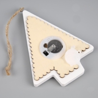 Ёлочная игрушка &laquo;Снеговик&raquo;, от батареек, свечение тёплое белое