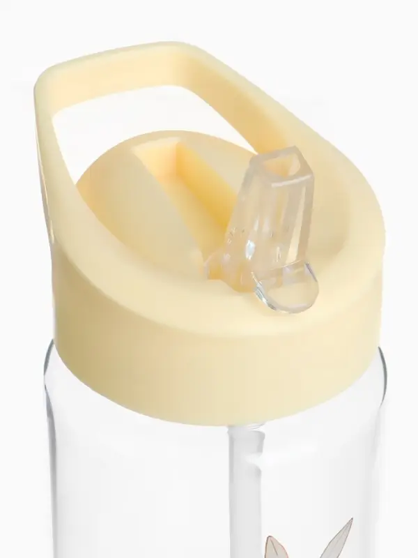 Поильник детский с трубочкой &laquo;Зайка&raquo;, 350мл., цвет бежевый Mum&Baby