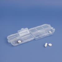 Таблетница, 10 &times; 6 &times; 3 см, 10 секций, цвет белый