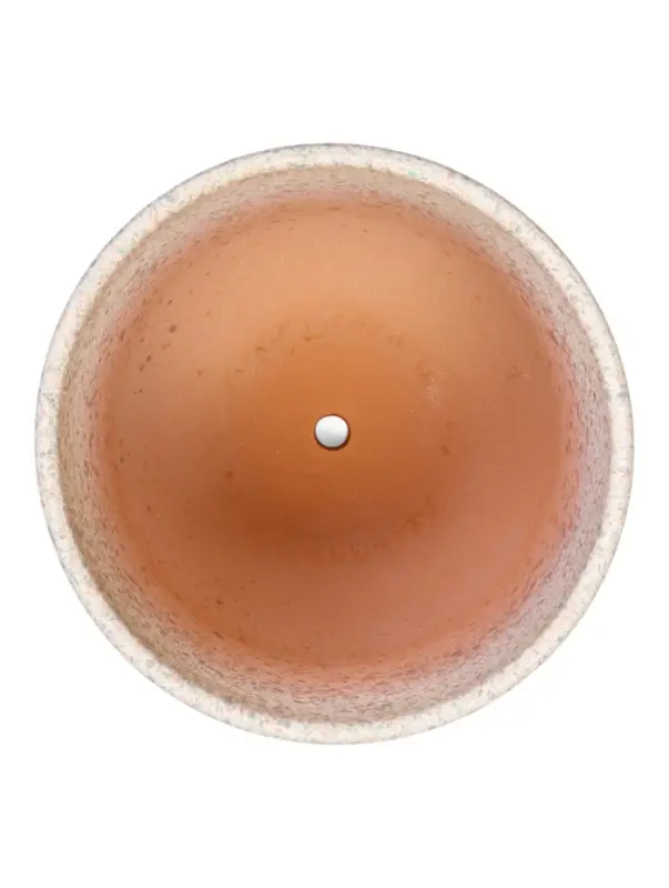 Горшок цветочный  с поддоном 2,9 л, белый керамика "Пряности" (М)