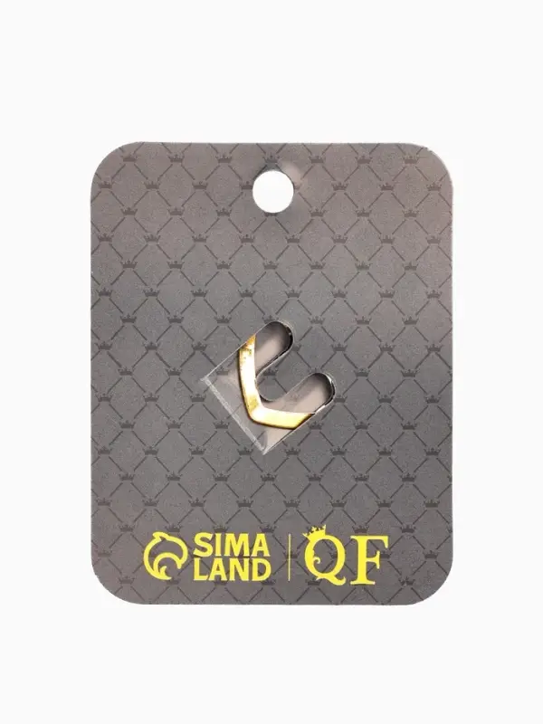 Зажим для платка "Цветок астры", цвет белый в чернёном золоте