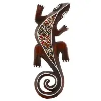 Панно &laquo;Геккон&raquo;, 31&times;11&times;1 см, дерево