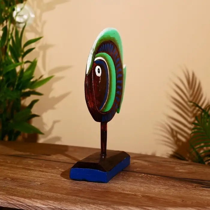 Сувенир "Рыба синяя" дерево на подставке 25х7х33 см