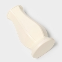 Ваза для цветов, пластик, 12&times;8.5&times;23.5 см, белый