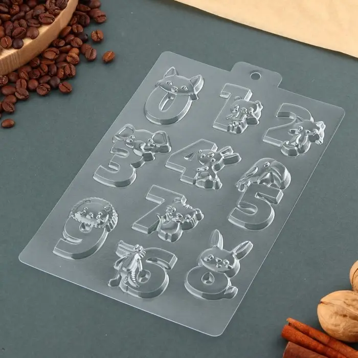 Форма для шоколада &laquo;Учим цифры&raquo;, 21&times;14 см