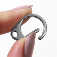 Карабин металлический &laquo;Круг&raquo;, d = 18 мм, 31 &times; 24 мм, 10 шт, цвет серебряный