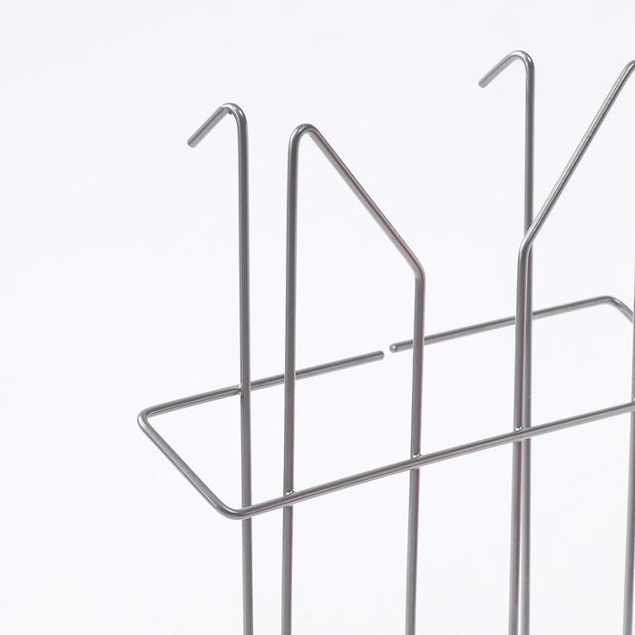 Карман А4 на металлическую перфорированную панель, 3,3&times;23&times;22,6 см, цвет серый