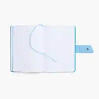 Ежедневник Boom, недатированный, черный с голубым