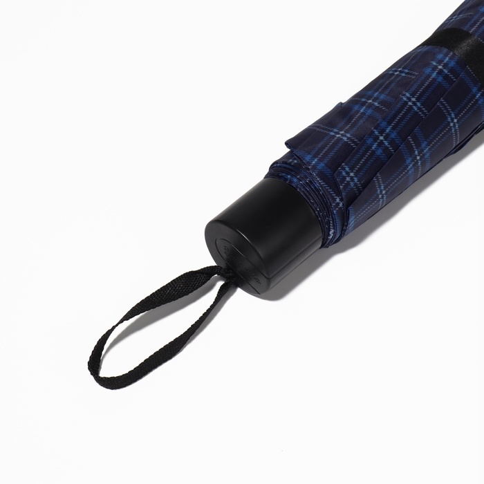 Зонт механический &laquo;Клетка&raquo;, 4 сложения, 10 спиц, R = 52/60 см, D = 120 см, цвет МИКС