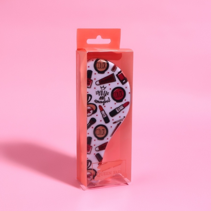 Расчёска массажная, 5,5 &times; 14,5 см, PVC коробка, рисунок МИКС