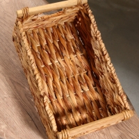 Корзина плетеная 36x21x15 см, водный гиацинт