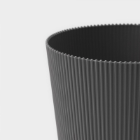 Горшок для цветов с поддоном, 15,5&times;16,5 см, цвет серый