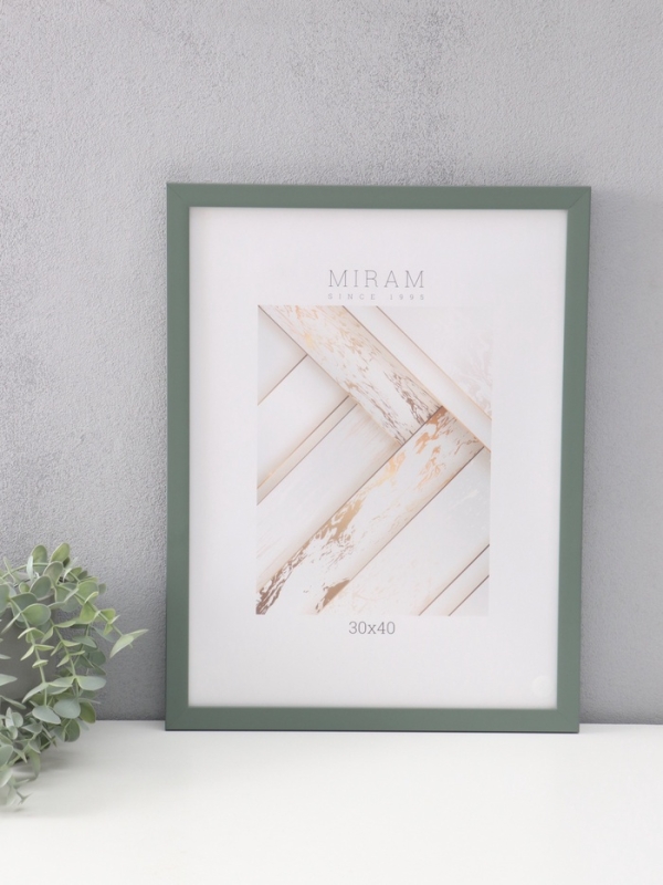 Фоторамка пластик "МИРАМ" 30х40 см, зелёный