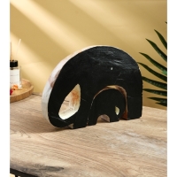 Сувенирный набор "Слониха со слоненком" дерево Албезия, 24х5х18 см, бело-коричневый