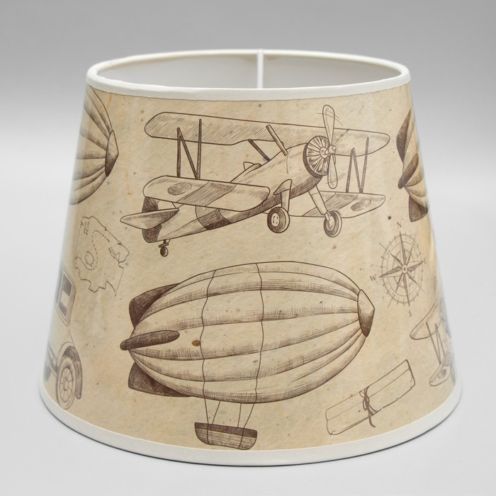 Абажур "Ретро" Е14 бежевый  20х20х15 см