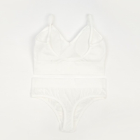 Комплект женский (топ, трусы) цвет белый, размер 42-44