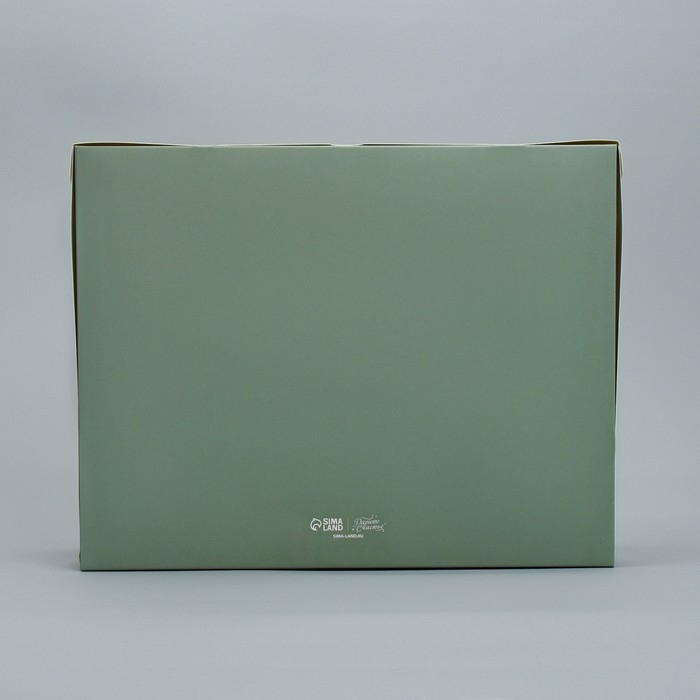 Коробка складная на 12 капкейков с окном &laquo;С Новым годом!&raquo; 32.8 х 25.6 х 10 см, Новый год