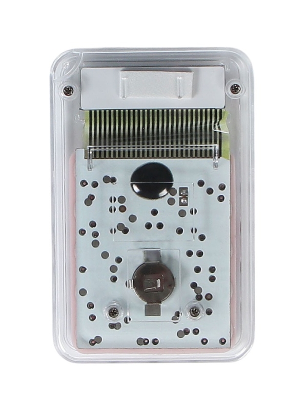 Калькулятор настольный 08-разрядный, KS-005, прозрачный корпус, розовые кнопки